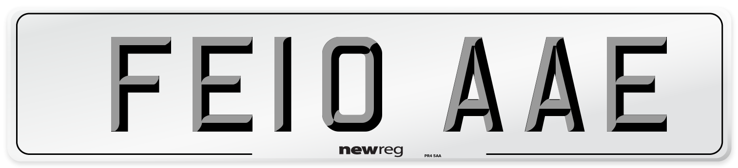 FE10 AAE Number Plate from New Reg